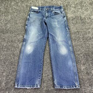Red Kap Jeans Mens 34x30 Blue Straight Denim Workwear Carpenter Medium Wash